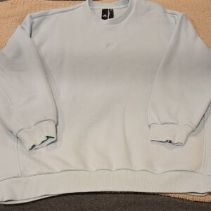 Adidas Women's Sky Blue Crewneck Sweater